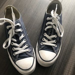 Navy Blue Converse Chucks 7.5 Womens